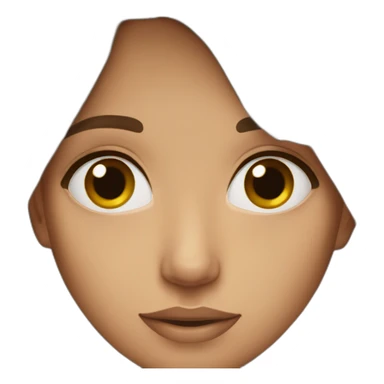 brown eyes brownish hair sticker