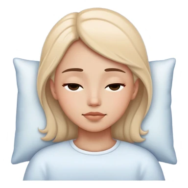 a face dreaming pretty at night sticker