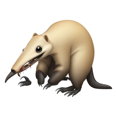 ANTEATER eating ants sticker