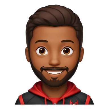 Miles Morales with beard sticker