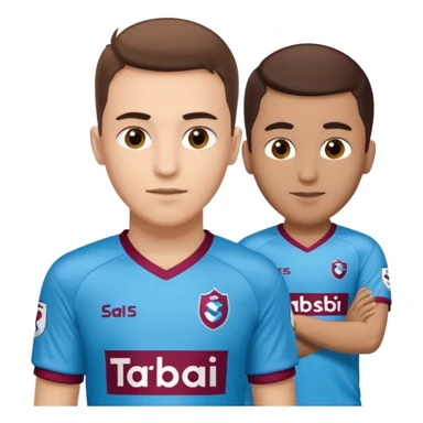 I want you to draw me a Trabzonspor player and a football player named SAVIÇ. sticker