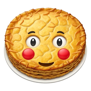 swiss rösti, round, gold and crispy sticker