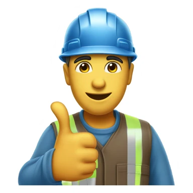 approve by Pascal with construction cap sticker