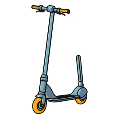 person riding an electric scooter sticker