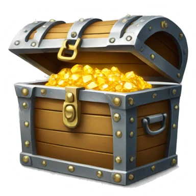 treasure chest with diamonds sticker