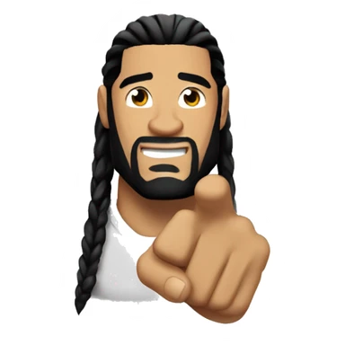 Roman Reigns pointing up sticker