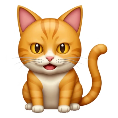 gato scratching and mad sticker