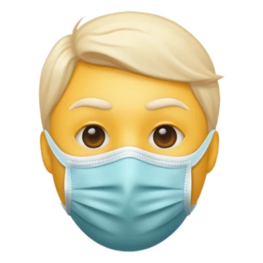 Eu quero um emoji😔 a segurar uma mascara🙂 sticker