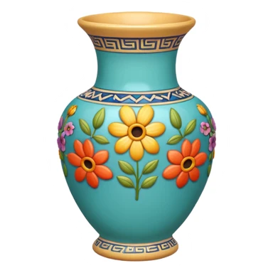 Create a beautiful flower vase  sticker