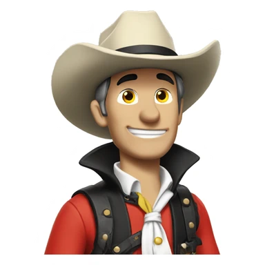 Lucky Luke Red Kit cartoons sticker