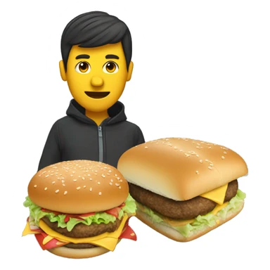 CaseOh eating a big mac while rolling own a hill sticker