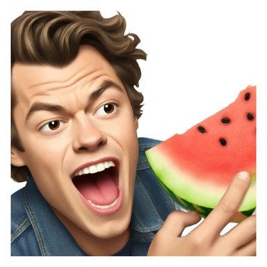 harry styles eating a watermelon  sticker