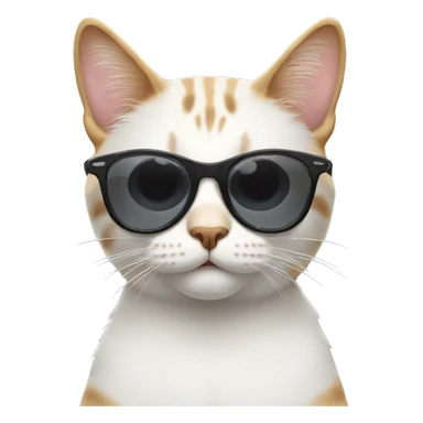 Cat with sunglasses sticker