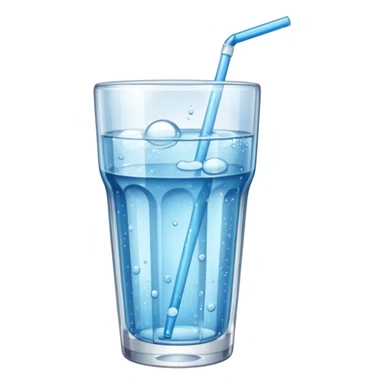 GLASS WITH FIZZ WATER WITHOUT STRAW sticker