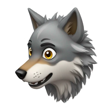 Scared Wolf sticker