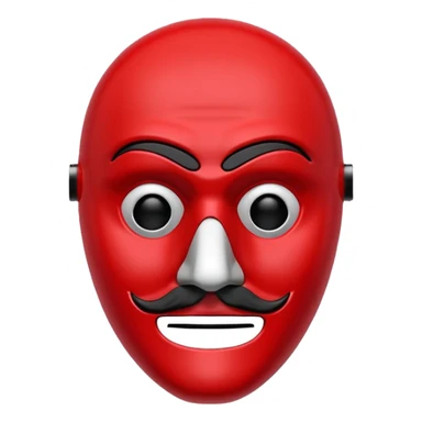 Money heist movie mask sticker