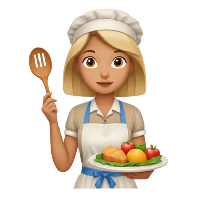 woman in food stall sticker