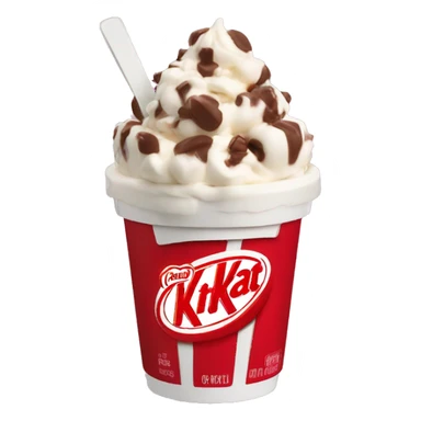 KitKat frozen yogurt cup sticker