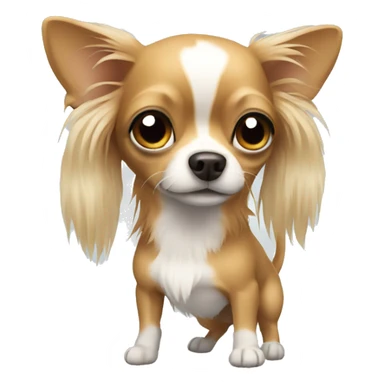 Chihuahua with long hair sticker