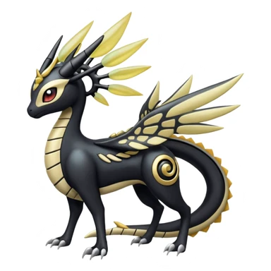 Meloetta-Giratina-Nargacuga-Pokémon-Fakémon-fusion-hybrid-creature sticker