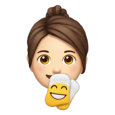 My girlfriend bought socks with a smiley face on them sticker