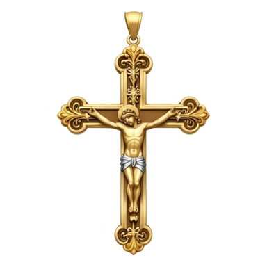 crucifix pendant sticker