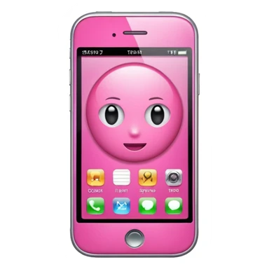 pink cell phone sticker