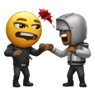 Two baddies fighting and someone recording sticker