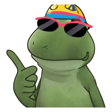 smile with the middle finger  sticker