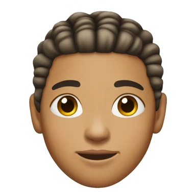 lightskin teenage boy with straight back cornrows sticker