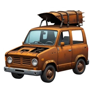 Broken Urban Vehicle black sticker