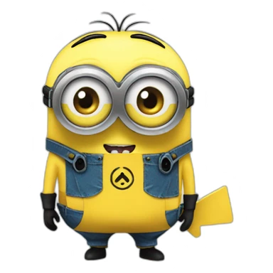 Minion fused with pikachu sticker