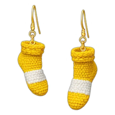 Boucle d’oreille en forme de chaussette sticker