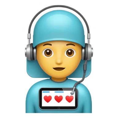 ai assistant health flat sticker