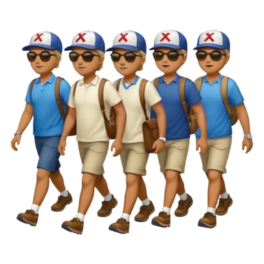 Çapraz alana giden adamlar sticker