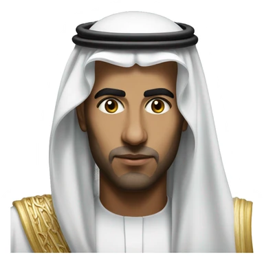 photorealistic  Faisal King of Saudi Arabia serious sticker