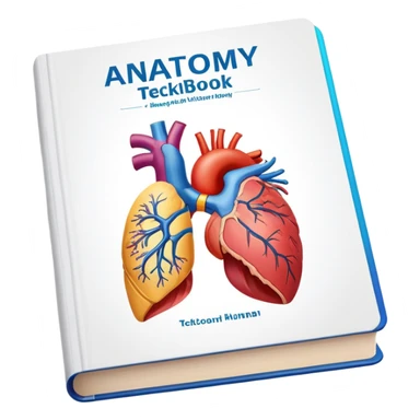 anatomy textbook with human body diagram on cover sticker