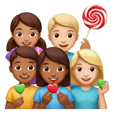 New year Candy children sticker