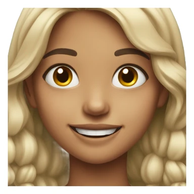 smiling girl portrait close up sticker