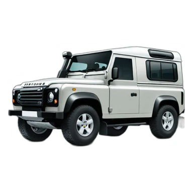Black Landrover defender 90 sticker