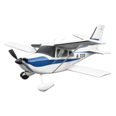 Cessna 172 without tail number  sticker