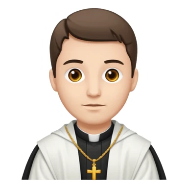The priest who presides over the wedding sticker