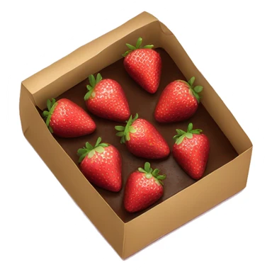 box of chocolate covered strawberries sticker
