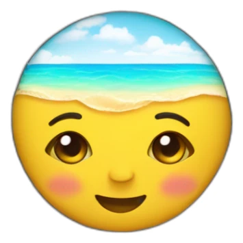 Soleil avec un collier tahitien sticker