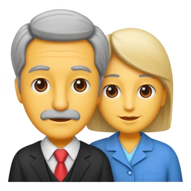 pareja mayor de edad sticker