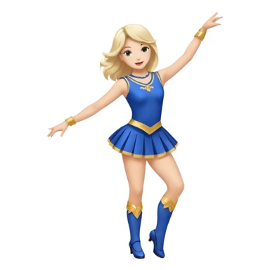 Majorette jupe courte danser sticker