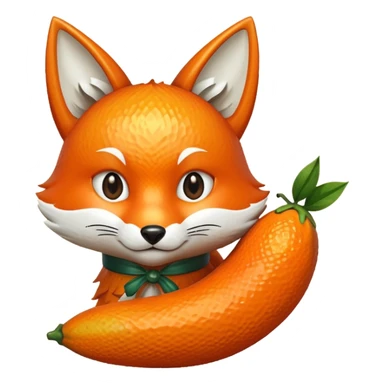 Kitsune fruit sticker
