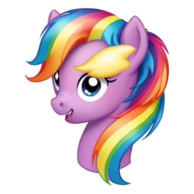 my little pony rainbow sticker