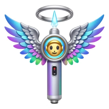 vape with wings and halo sticker