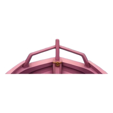 Mixed Caribbean ocean view from a boat with pastel pink moody sky sticker